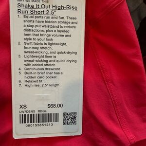lululemon athletica Hot Pink High-Rise Running Shorts